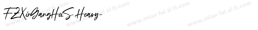 FZXinGangHeiS Heavy字体转换